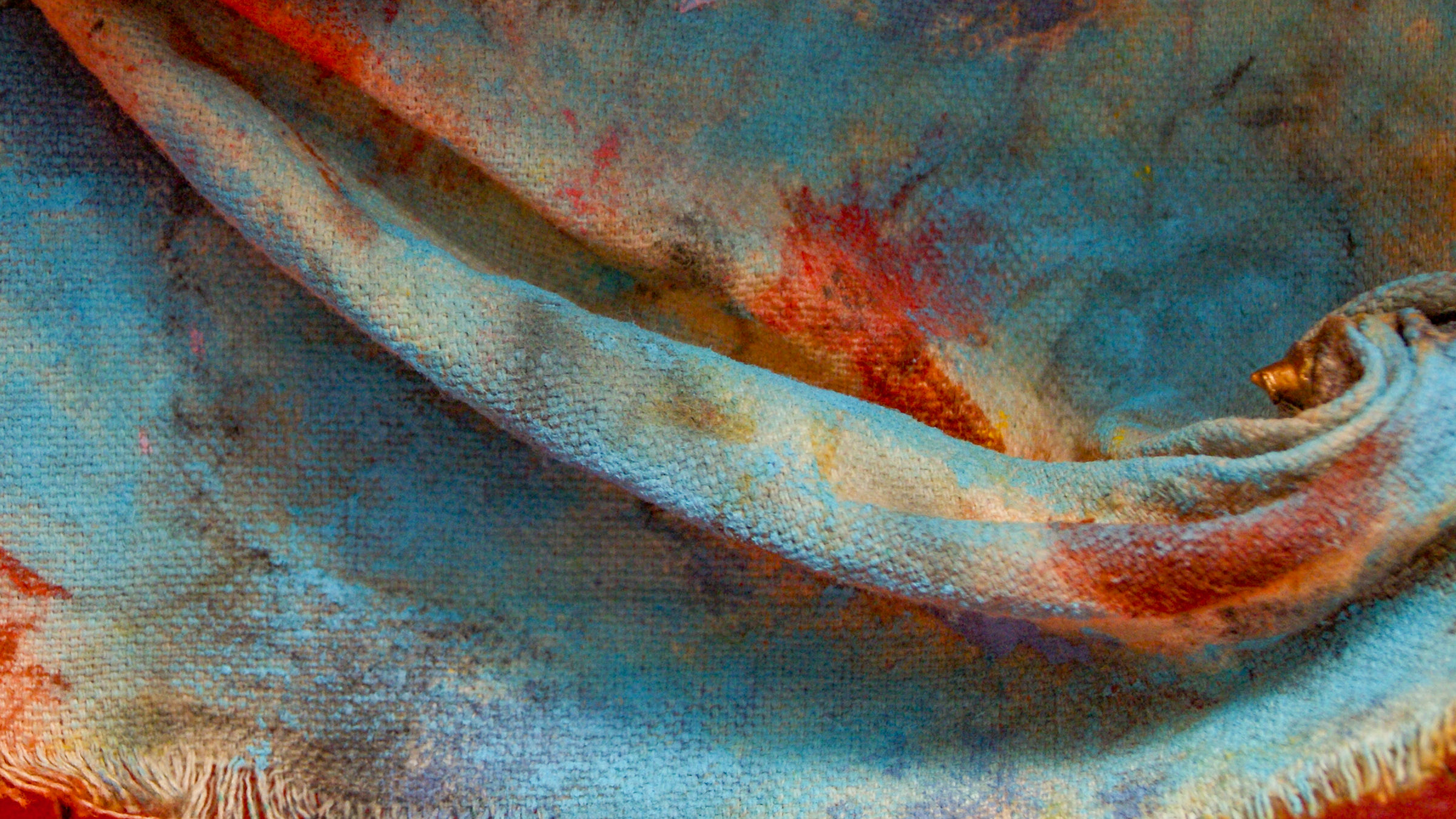 Burden of Creation, a mixed-media sculptural painting